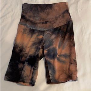 Joah Love tie dye high-waisted biker shorts size S